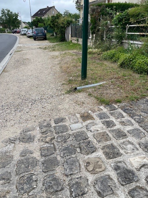 Futur cheminement pièton à Fleury-en-Bière (77) -avant-travaux